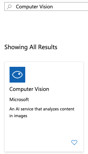 Azure Cognitive Service Computer Vision