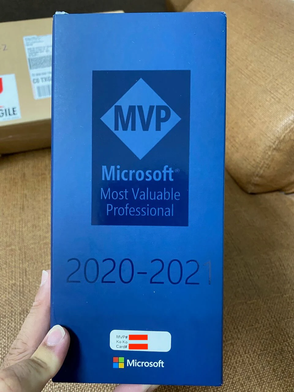 Ko Ko Microsoft MVP Award Unboxing