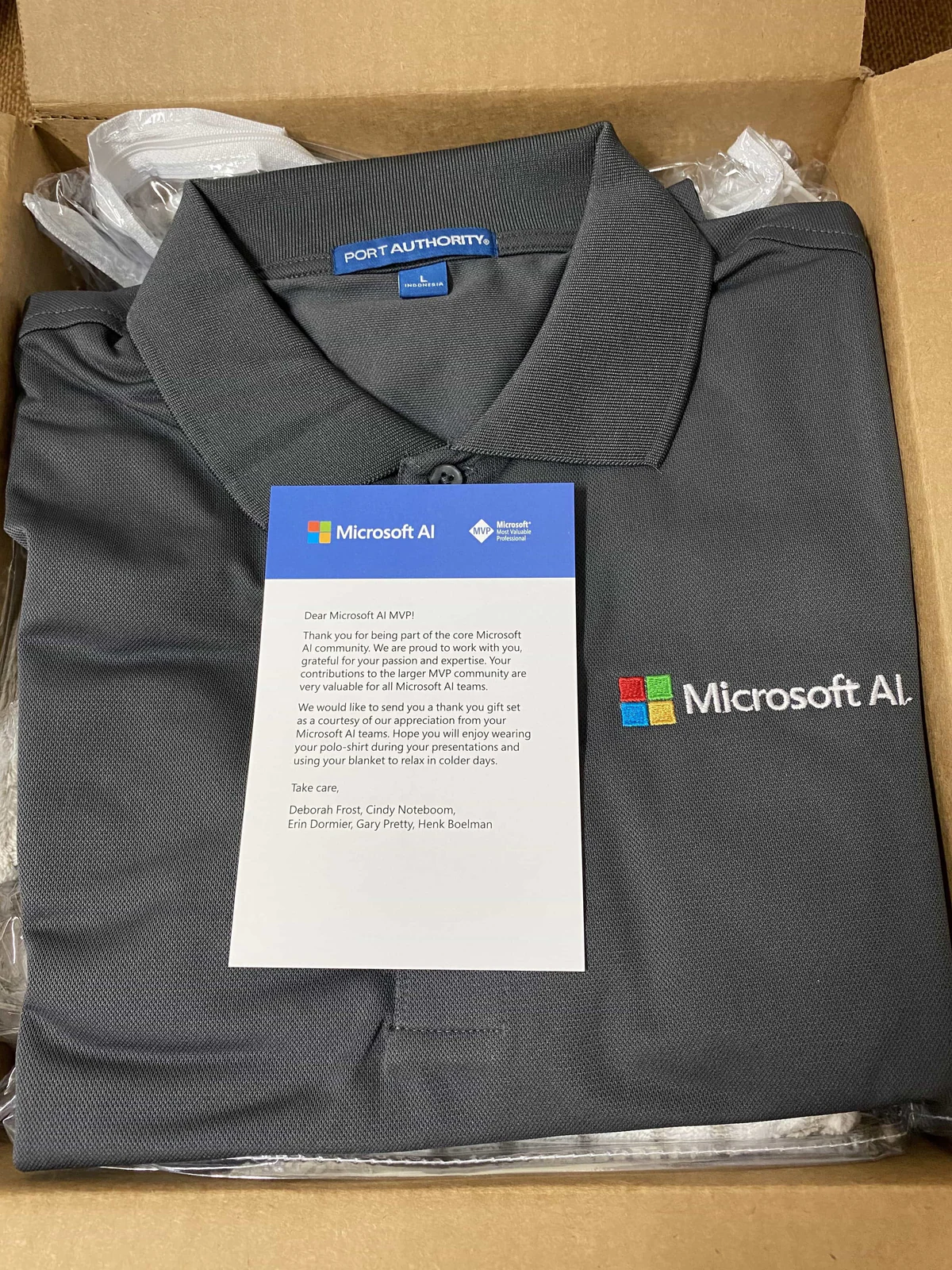 Ko Ko Microsoft AI MVP swag Unboxing